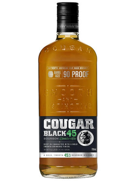 Cougar Black Distiller's Cut 90 Proof American Sour Mash Bourbon Whiskey 700mL