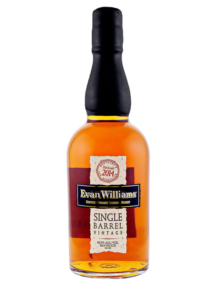 Evan Williams Single Barrel 2014 Vintage Kentucky Straight Bourbon Whiskey 750mL