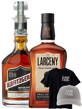 Old Fitzgerald Bottled in Bond Limited Edition Kentucky Straight Bourbon Whiskey 750mL + Larceny Small Batch Kentucky Straight Bourbon Whiskey 1L