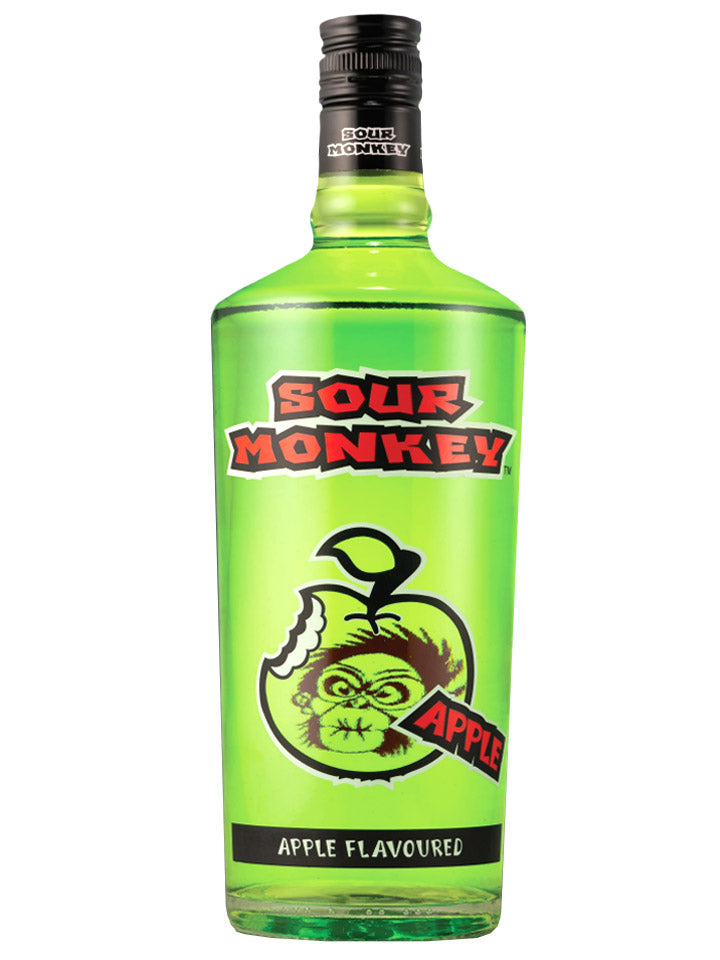Sour Monkey Sour Apple Spirit Cooler Liqueur 750mL