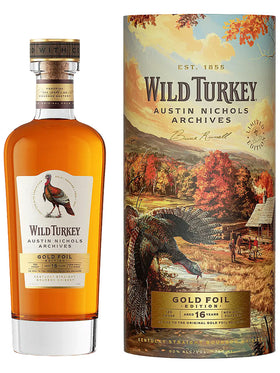 PRE-ORDER: Wild Turkey 16 Year Old Austin Nichols Archives Gold Foil Edition 120 Proof Kentucky Straight Bourbon Whiskey 750mL