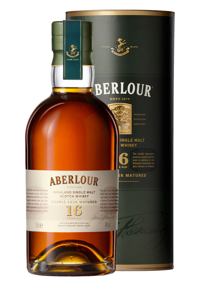 Aberlour 16 Year Old Double Cask Matured Single Malt Scotch Whisky 700 –  The Drink Society
