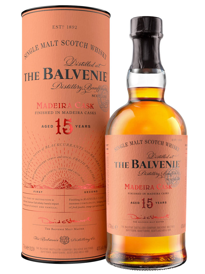 Balvenie 15 Year Old Madeira Cask Single Malt Scotch Whisky 700mL