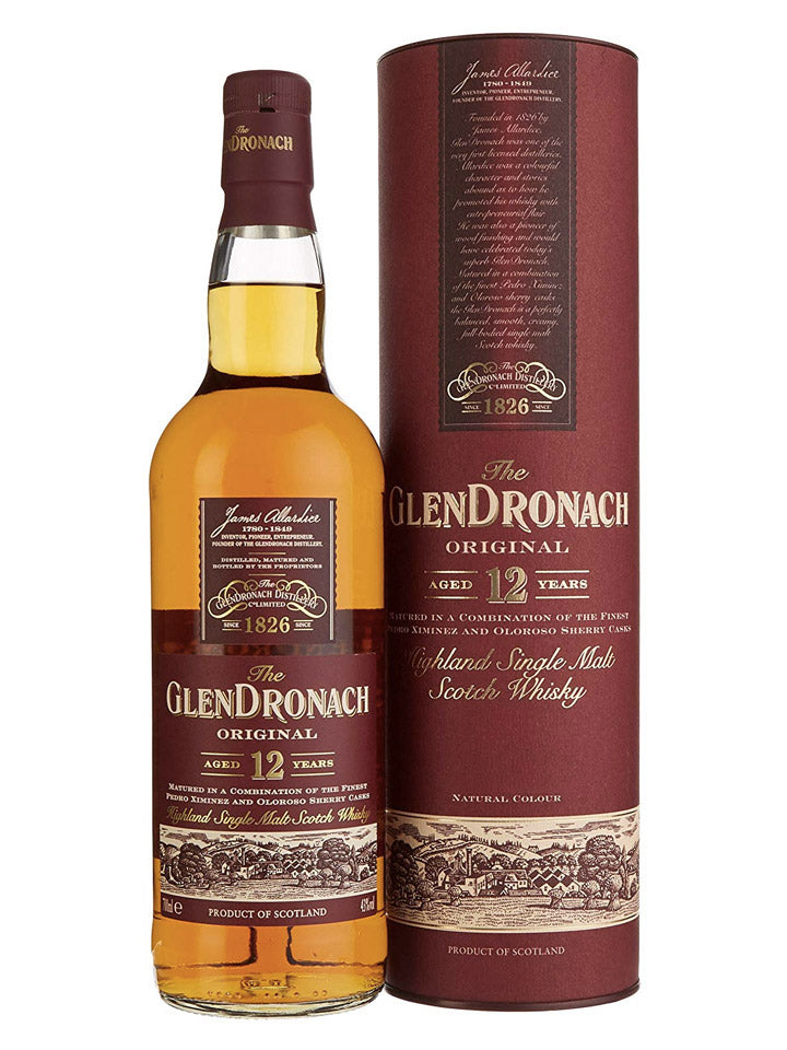GlenDronach 12 Year Old Single Malt Scotch Whisky 700mL