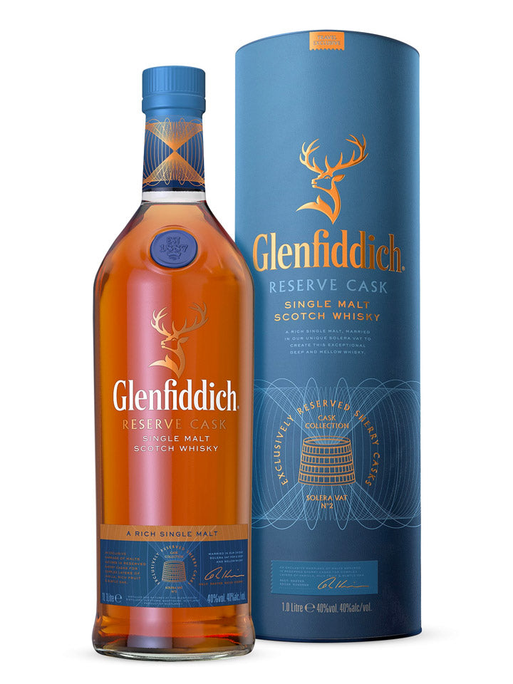 GLENFIDDICH RESERVE CASK SINGLE MALT SCOTCH WHISKY, 1L