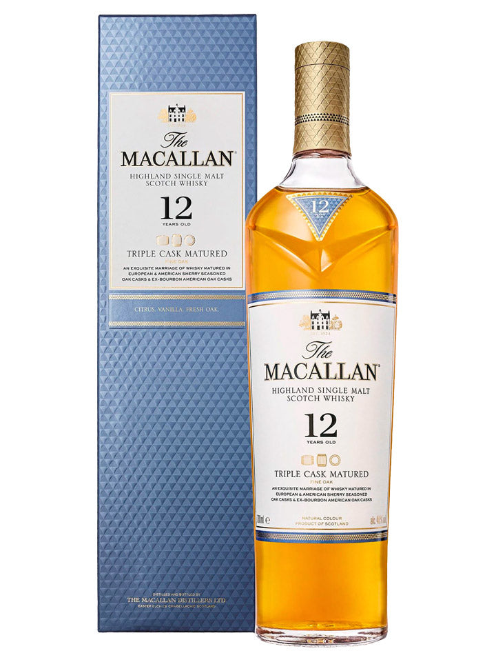 The Macallan 12 Year Old Triple Cask Single Malt Scotch Whisky 700mL