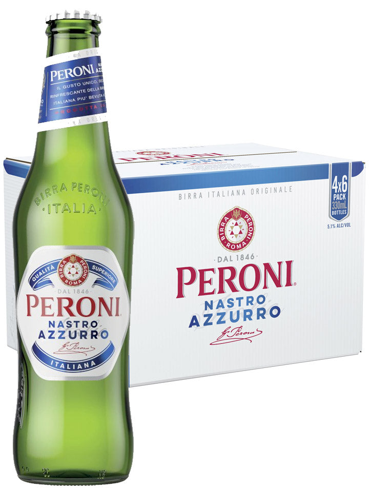 Peroni Nastro Azzurro Imported From Italy Beer Case 24 x