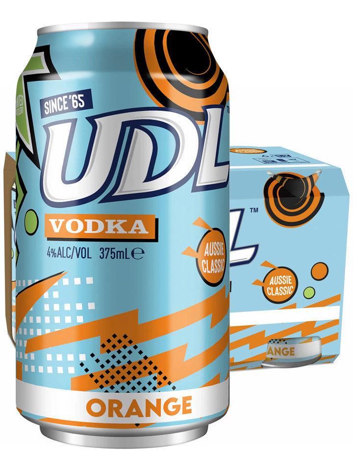 UDL Vodka & Orange 6 x 4 Pack 375ml Cans