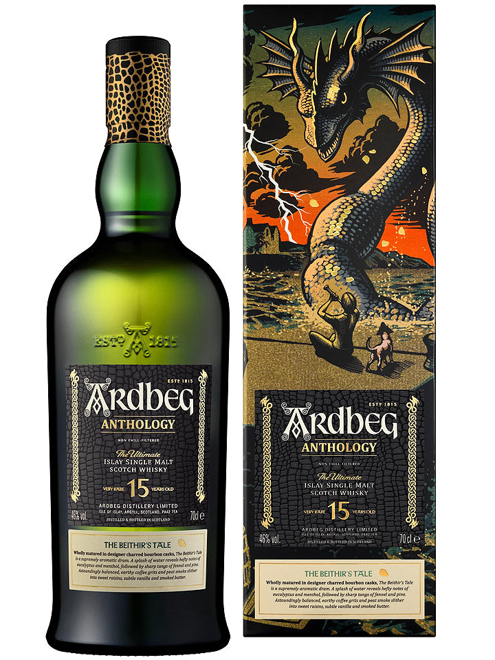 Ardbeg 15 Year Old 'The Beithir's Tale' Anthology Limited Edition Single Malt Scotch Whisky 700mL