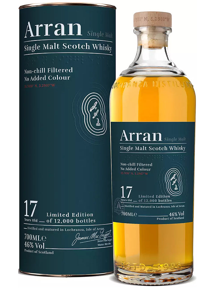 Arran 17 Year Old Limited Edition Single Malt Scotch Whisky 700mL