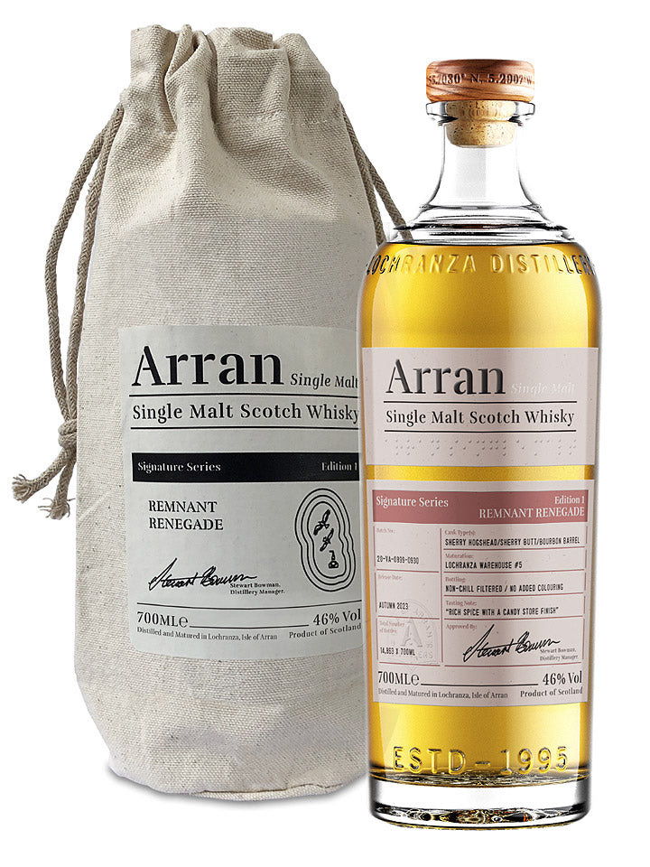 Arran Signature Series Edition #1: Remnant Renegade Single Malt Scotch Whisky 700mL