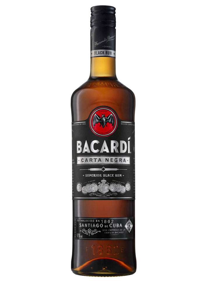 Bacardi Black Carta Negra Superior Black Rum 1L