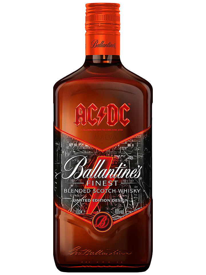 Ballantines Finest AC/DC True Music Icon Limited Edition Design Blended Scotch Whisky 700mL