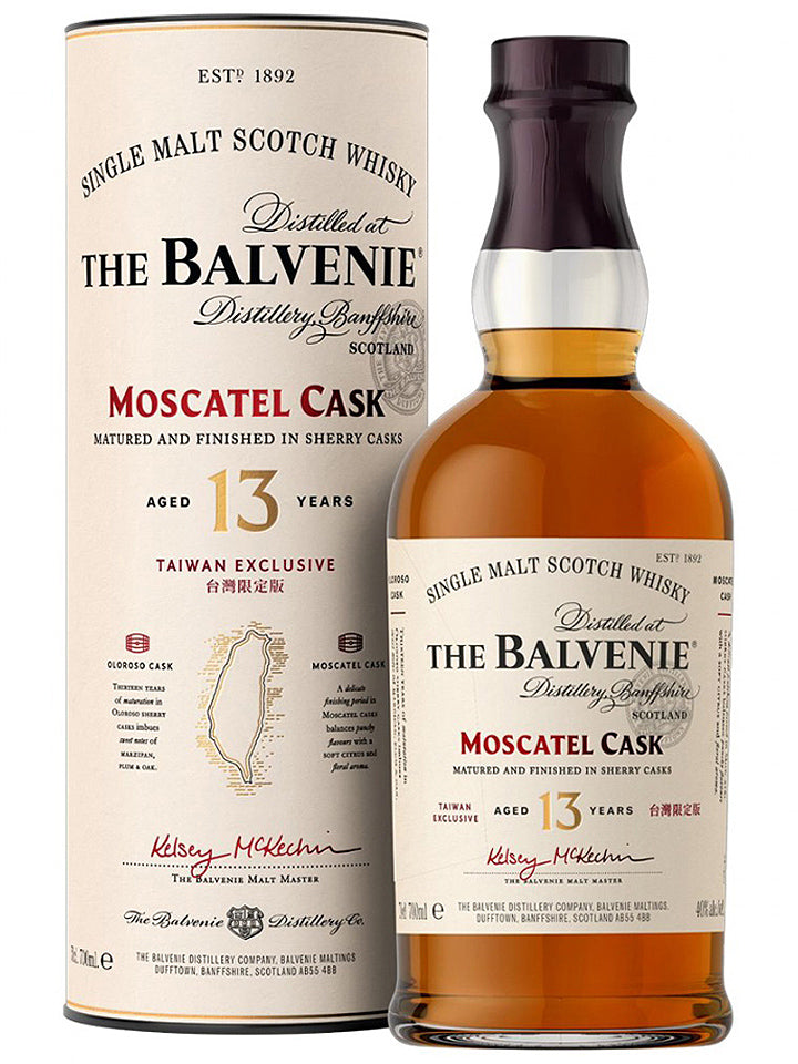 Balvenie 13 Year Old Moscatel Cask Taiwanese Exclusive Single Malt Scotch Whisky 700mL