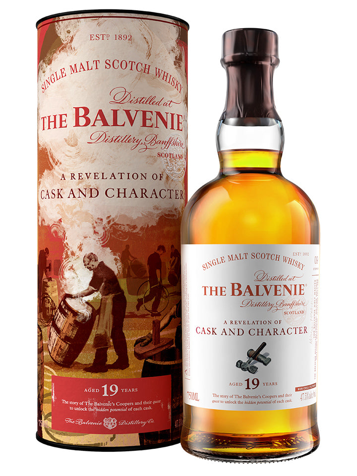 Balvenie 19 Year Old A Revelation of Cask & Character Single Malt Scotch Whisky 700mL