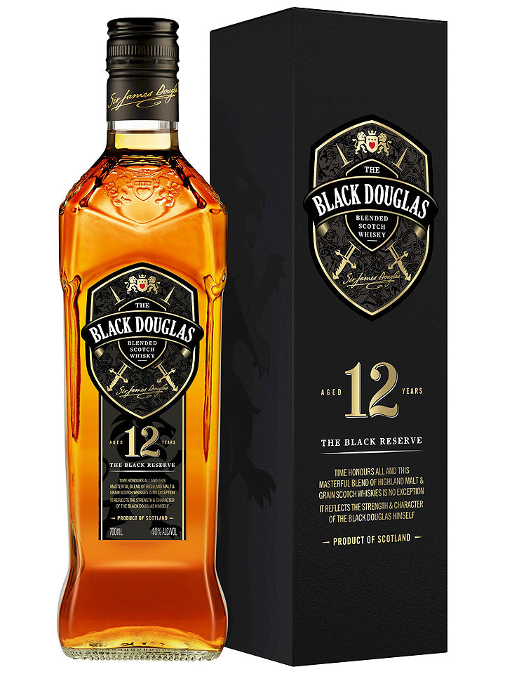 Black Douglas 12 Year Old Blended Scotch Whisky 700mL