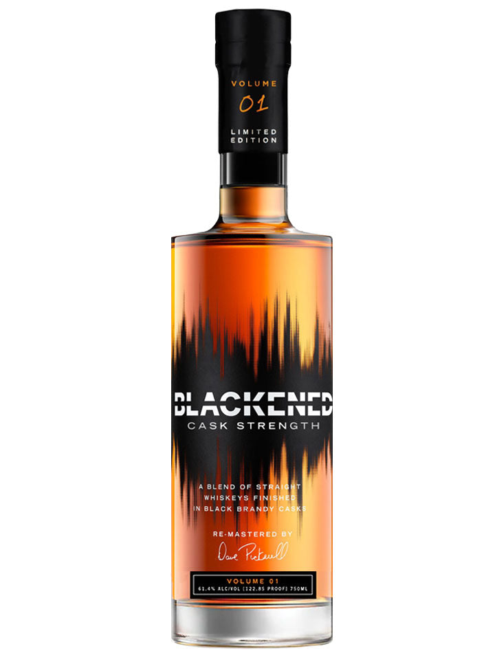 Metallica's Blackened Original Cask Strength Volume 01 Black Brandy Cask Finish Blended American Whiskey 750mL