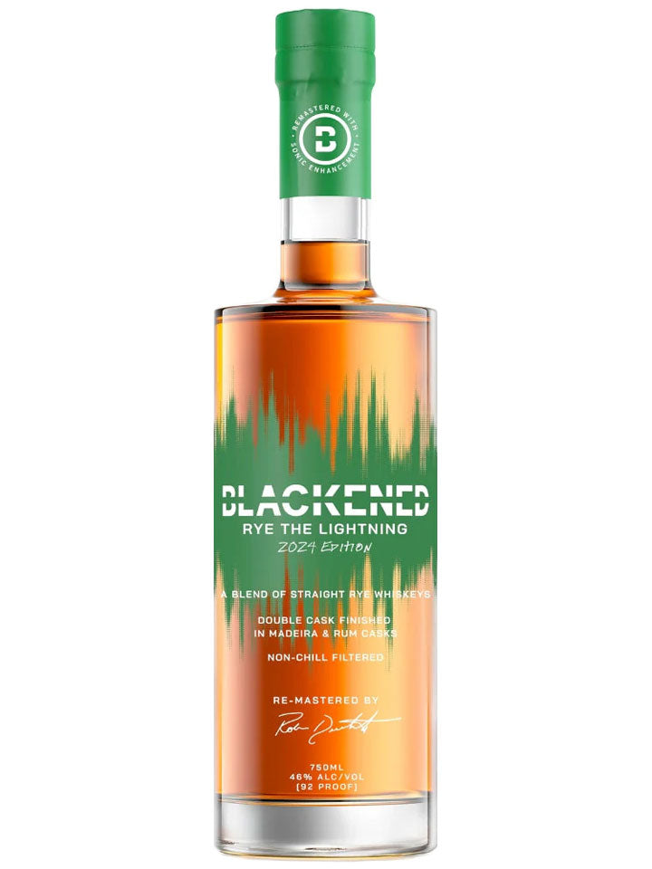 Metallica's Blackened Rye The Lightning 2024 Edition Kentucky Straight Rye Whiskey 750mL