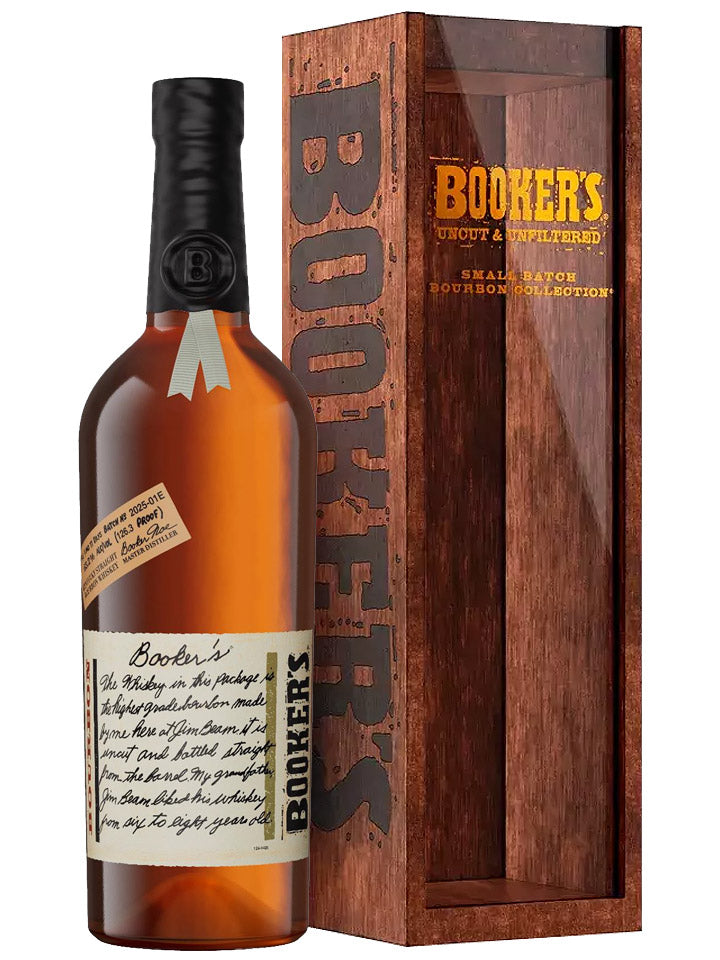 Booker's 7 Year Old 2025-01E 126.3 Proof 63.2% Kentucky Straight Bourbon Whiskey 750mL
