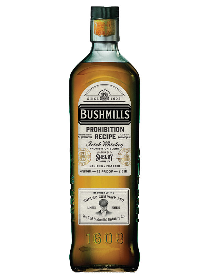 Bushmills Prohibition Recipe Peaky Blinders Limited Edition Blended Irish Whiskey 750mL
