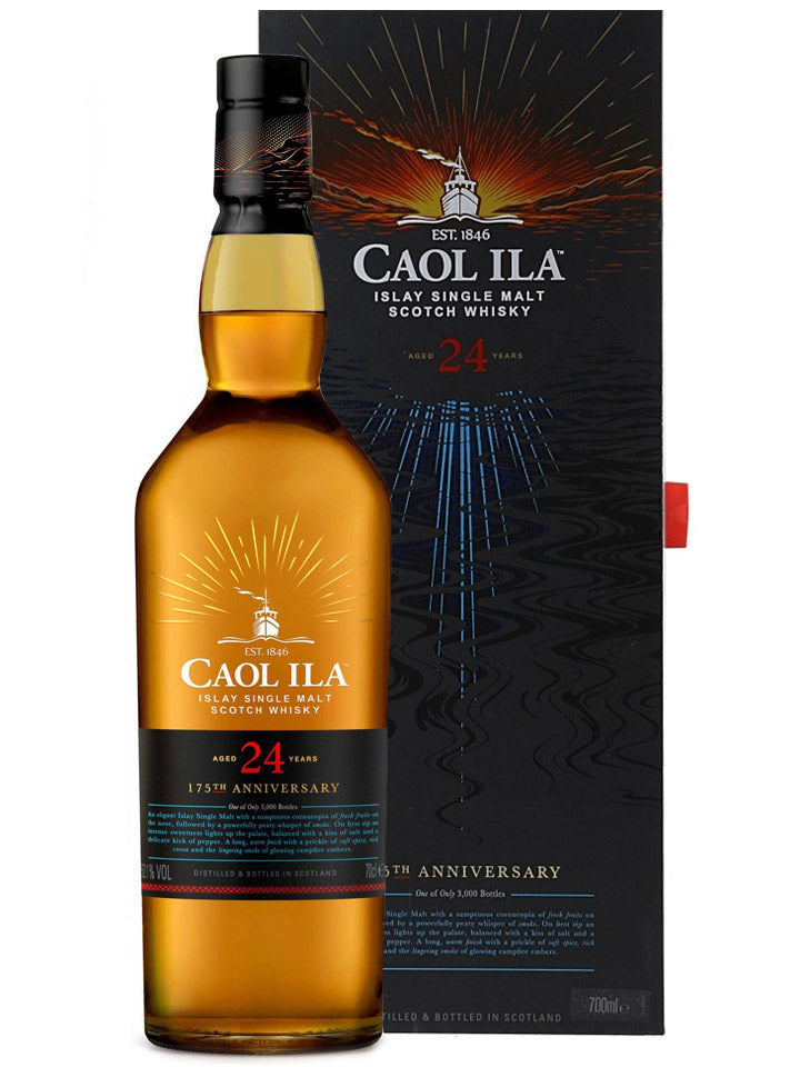 Caol Ila 24 Year Old 175th Anniversary Limited Edition Single Malt Scotch Whisky 700mL