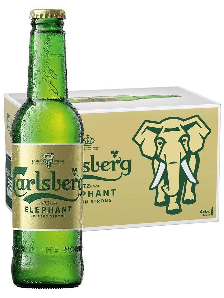 Carlsberg Elephant Extra Strong 7.2% Lager Beer Case 24 x 330mL Bottle ...