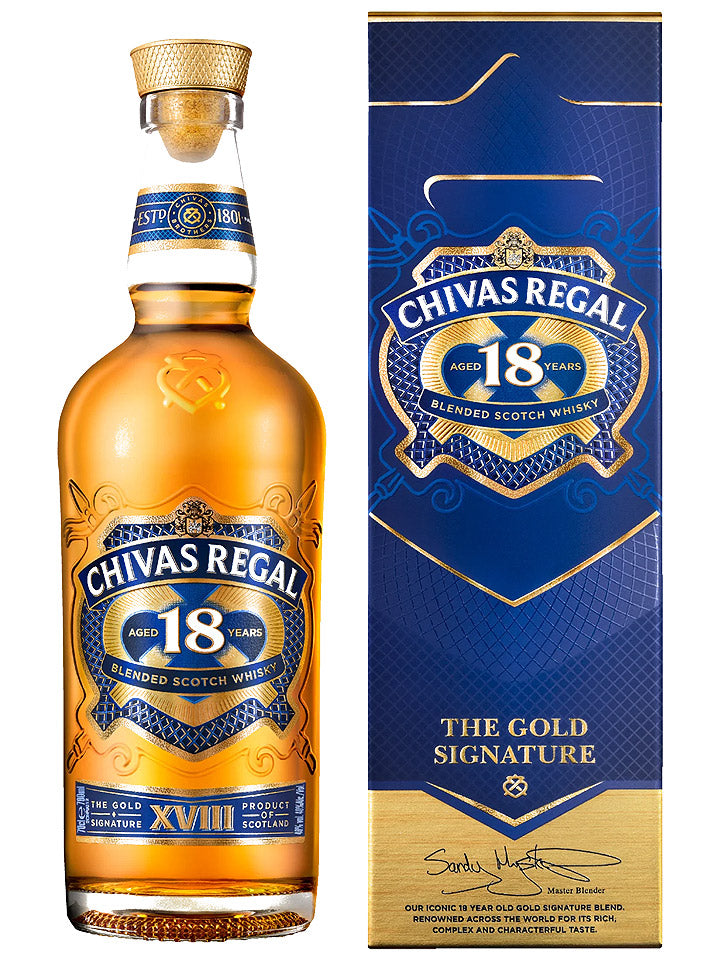 Chivas Regal 18 Year Old Gold Signature Scotch Whisky 700mL