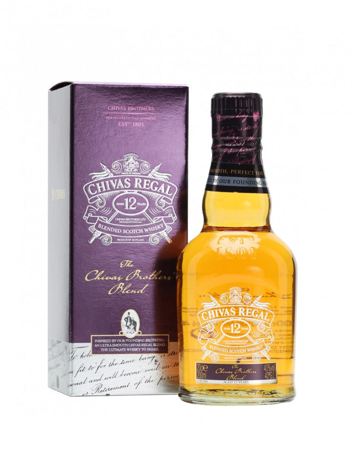 Chivas Regal 12 Year Old Brother's Blend Blended Scotch Whisky Miniature 200mL