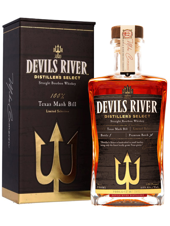 Devils River Distiller's Select 120 Proof Barrel Strength Straight Texas Bourbon Whiskey 750mL