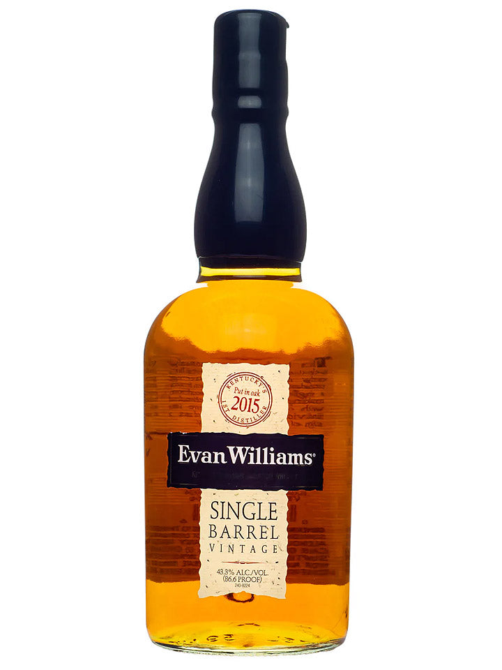 Evan Williams Single Barrel 2015 Vintage Kentucky Straight Bourbon Whiskey 700mL