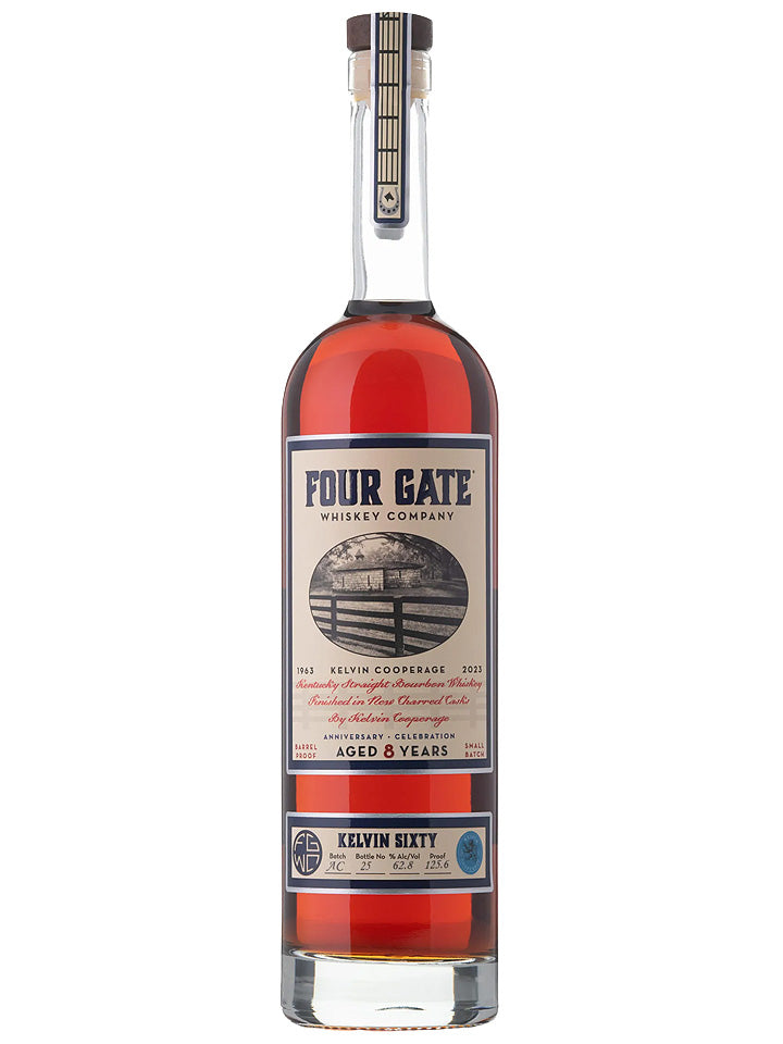 Four Gate 8 Year Old Kelvin Sixty Anniversary Limited Release Barrel Proof Kentucky Straight Bourbon Whiskey 750mL