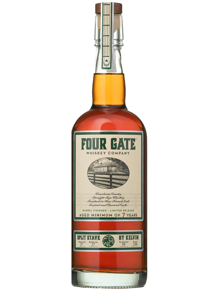 Four Gate Split Stave By Kelvin French Oak Finish Barrel Proof