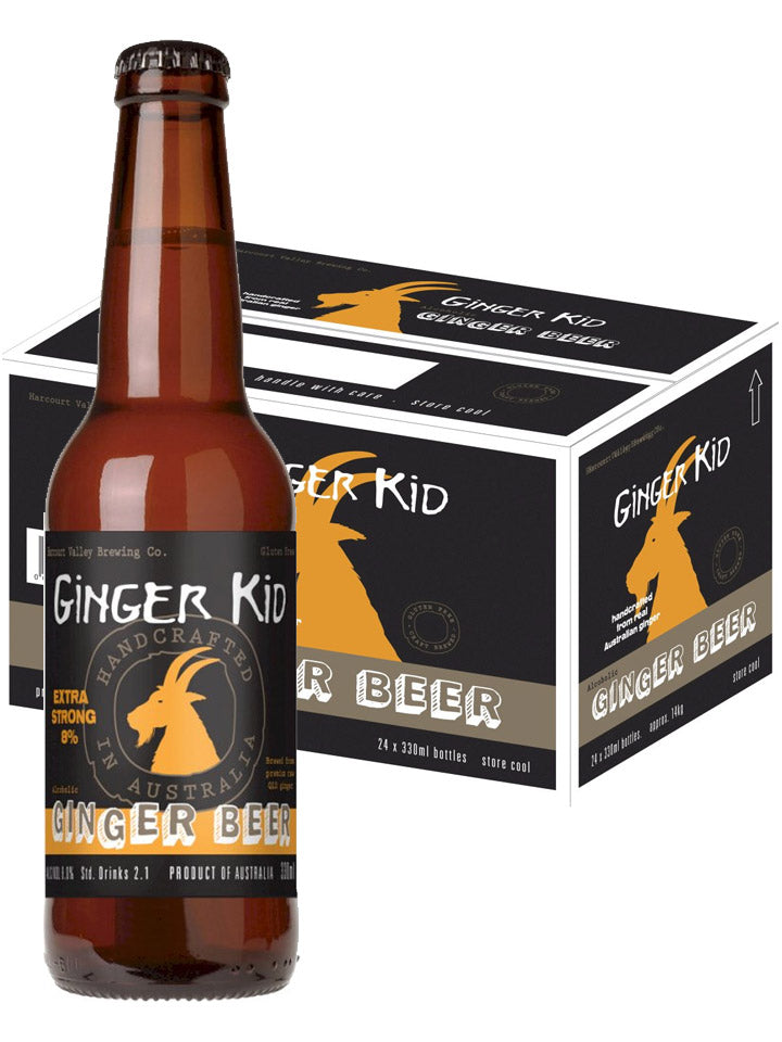 Ginger Kid Alcoholic Ginger Beer Extra Strong 6 x 4 Pack 330mL Bottle ...