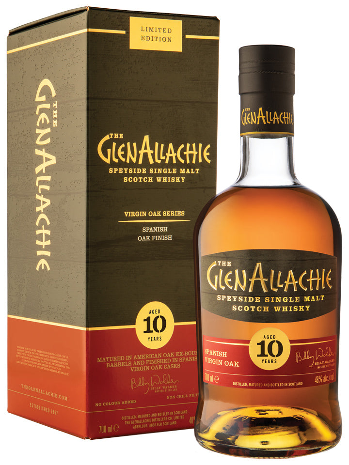 Glenallachie 10 Year Old Spanish Virgin Oak Single Malt Scotch Whisky 700mL