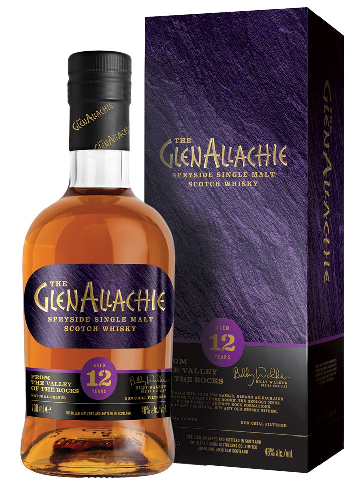 Glenallachie 12 Year Old Speyside Single Malt Scotch Whisky 700mL