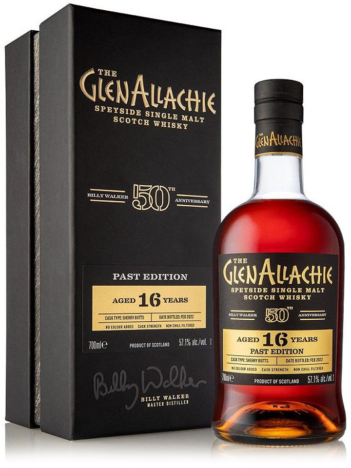 Glenallachie 16 Year Old Billy Walker 50th Anniversary Past Edition Single Malt Scotch Whisky 700mL