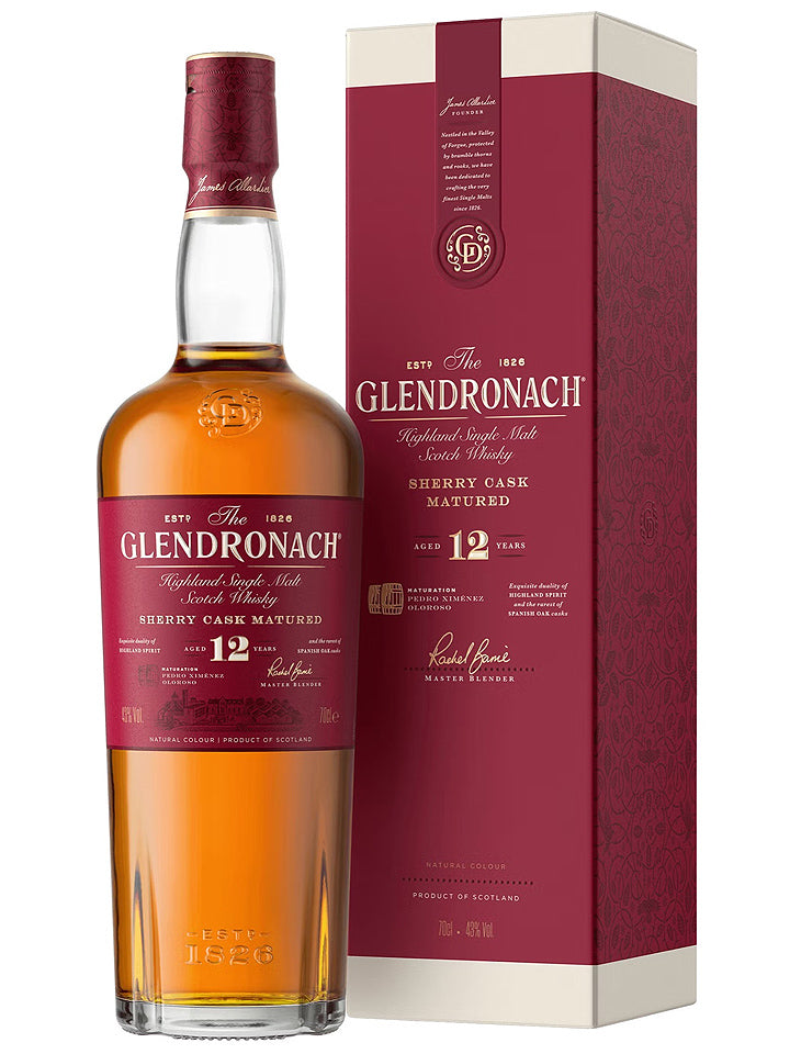 GlenDronach 12 Year Old Single Malt Scotch Whisky 700mL