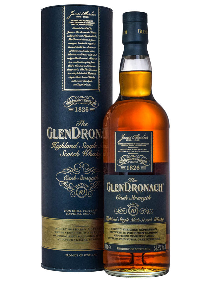 GlenDronach Cask Strength Batch 10 Single Malt Scotch Whisky 700mL