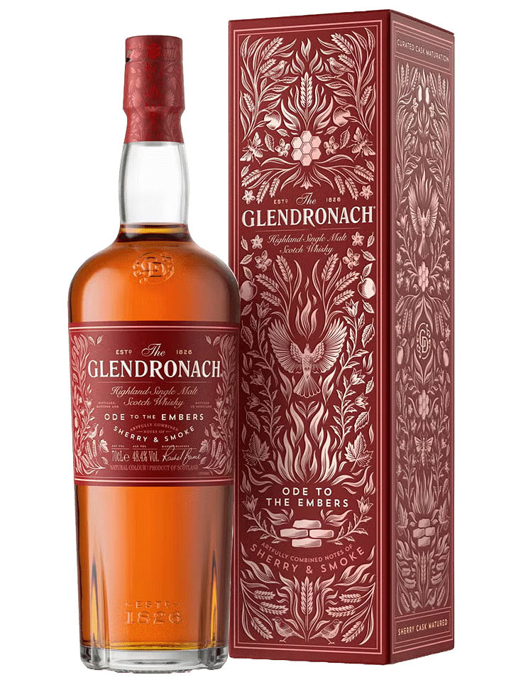 GlenDronach Ode To The Embers Sherry & Smoke Single Malt Scotch Whisky 700mL