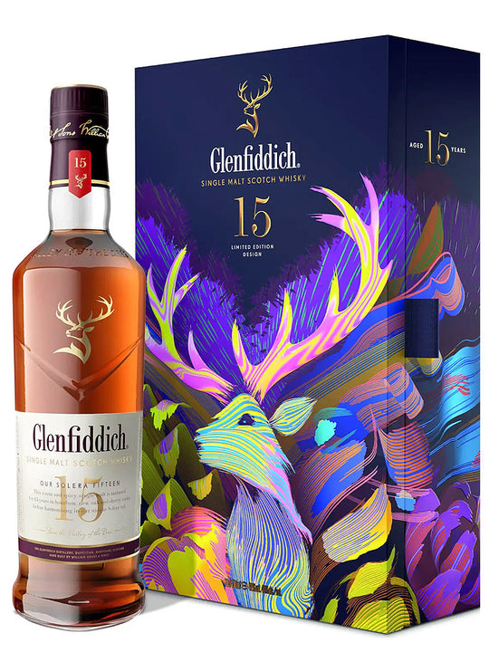 Glenfiddich 15 Year Old Limited Edition Design + Flask Single Malt