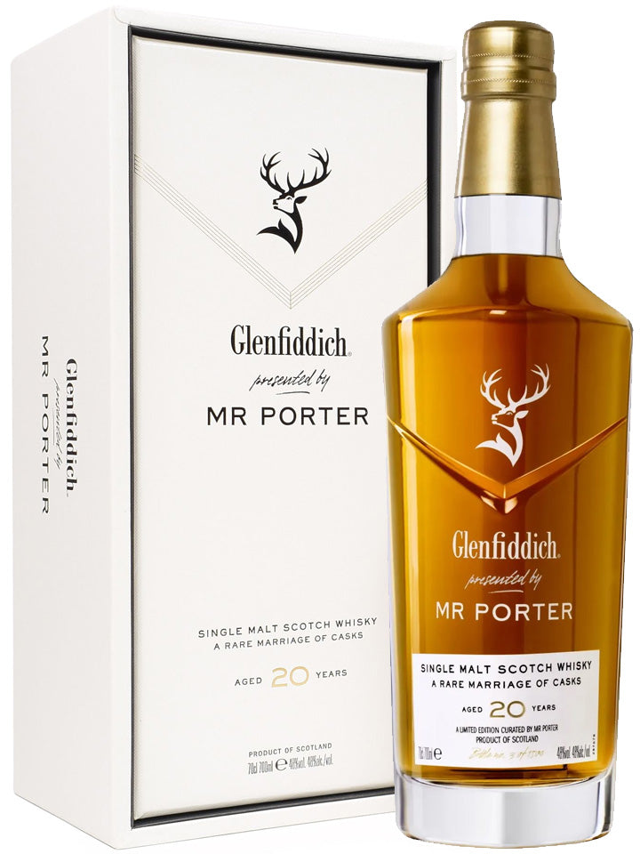 Glenfiddich 20 Year Old Presented By Mr. Porter Limited Edition Single Malt Scotch Whisky 700mL