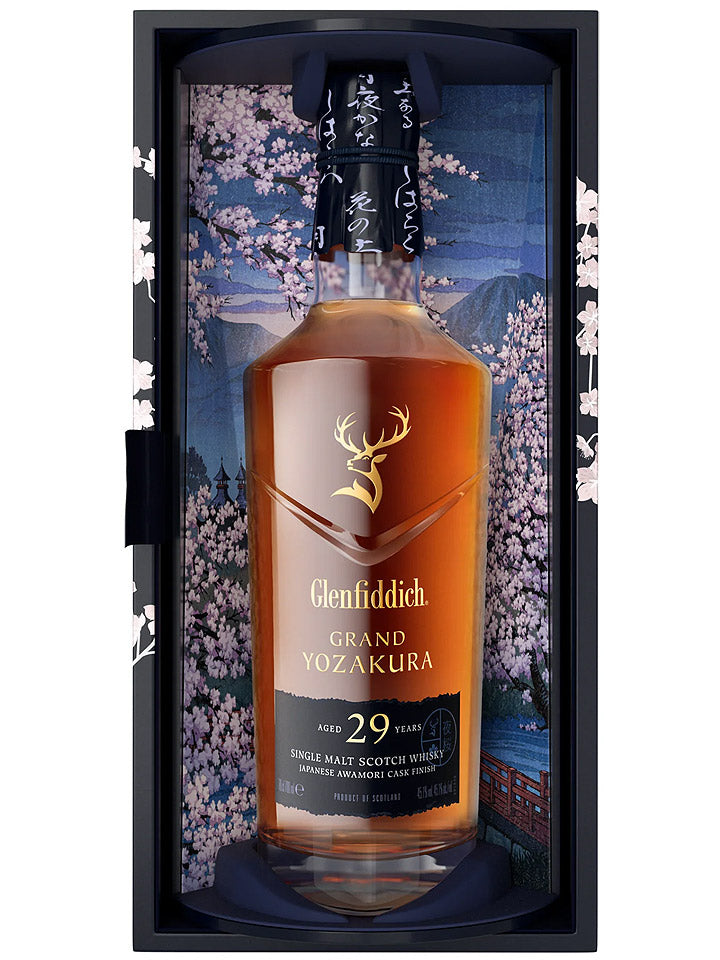 Glenfiddich 29 Year Old Grand Yozakura Japanese Awamori Cask Finish Single Malt Scotch Whisky 700mL