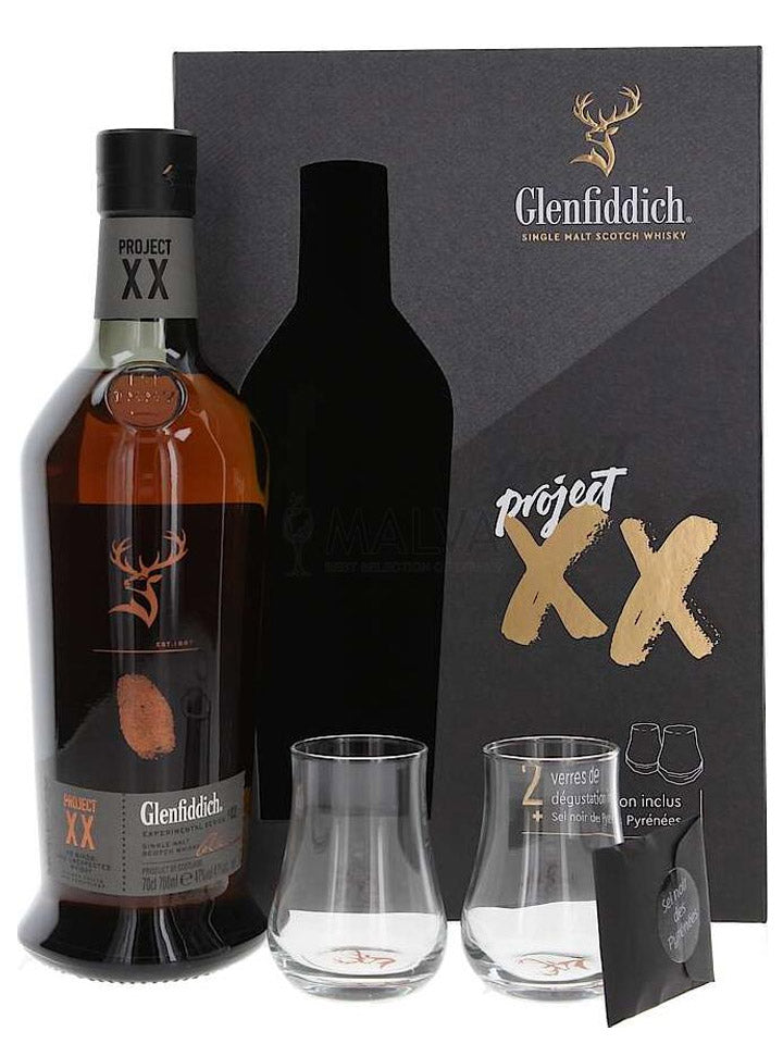 Glenfiddich Experiment 02 Project XX + 2 Glasses Gift Pack Scotch Whisky 700mL