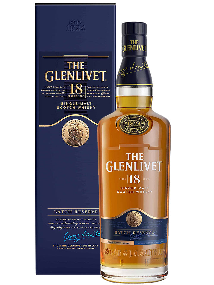 Glenlivet 18 Year Old Batch Reserve Single Malt Scotch Whisky 700mL