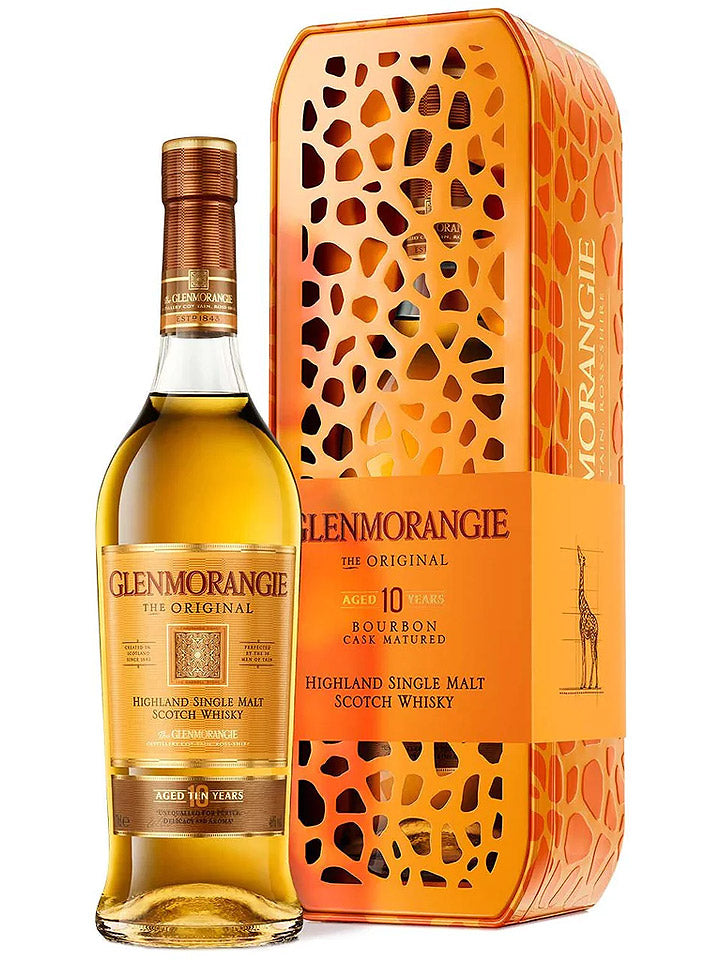 Glenmorangie 10 Year Old 'The Original' Giraffe Tin Limited Edition Single Malt Scotch Whisky 750mL