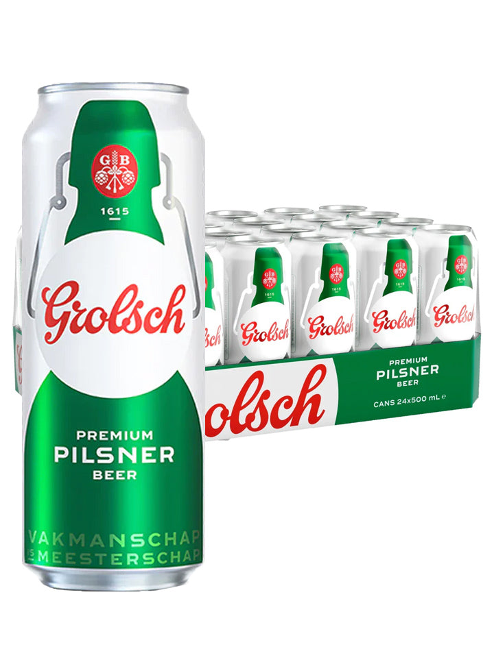 Grolsch Premium Pilsner Imported Beer Case 24 x 500mL Cans