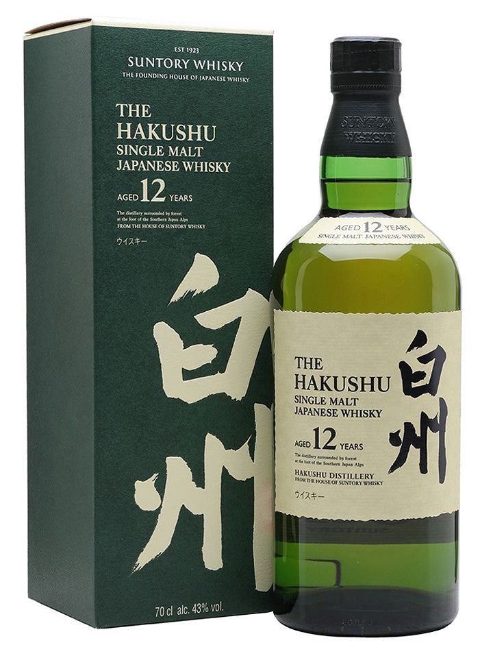 Hakushu 12 Year Old Single Malt Japanese Whisky 700mL