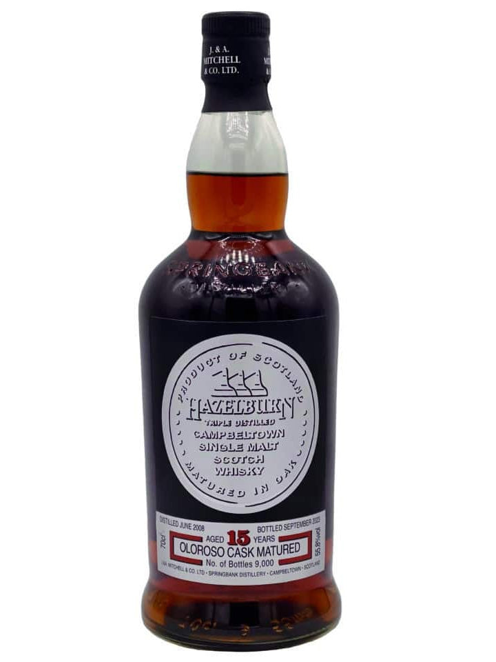 Hazelburn 15 Year Old 2008 Oloroso Cask Matured Campbeltown Single Malt Scotch Whisky 700mL