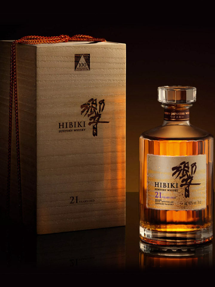 Hibiki 21 Year Old Mizunara Oak 100th Anniversary Edition Blended Japanese Suntory Whisky 700mL