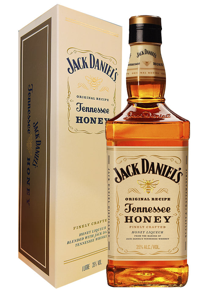 Jack Daniel's Tennessee Honey Flavoured Whiskey Liqueur With Gift Box 1L